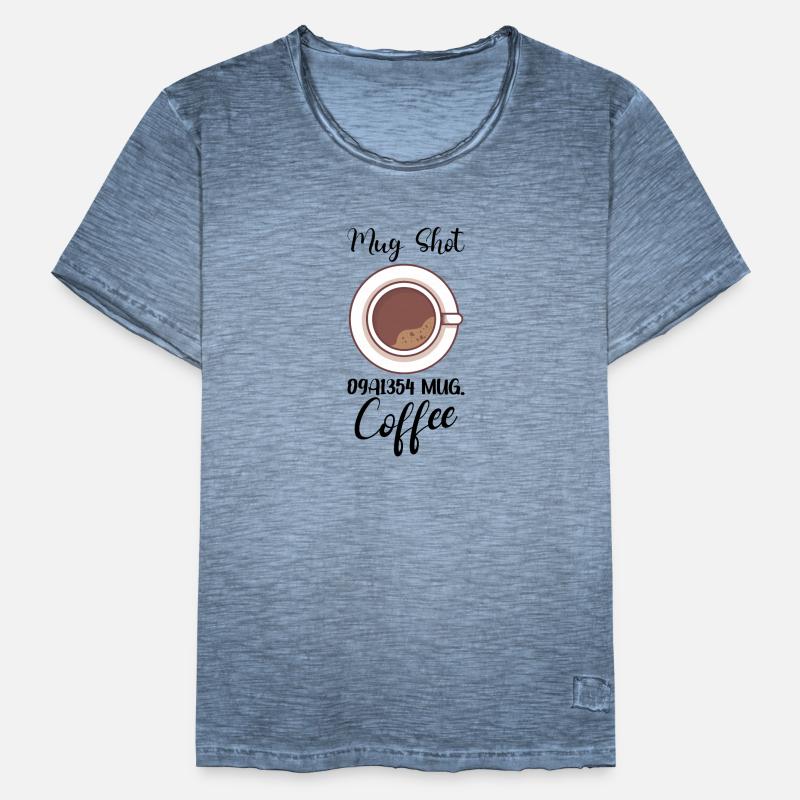 Coffee Lover Caffeine Molecule Java Latte Espresso Männer Vintage T-Shirt