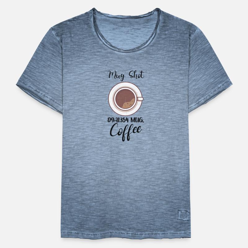 Coffee Lover Caffeine Molecule Java Latte Espresso Männer Vintage T-Shirt