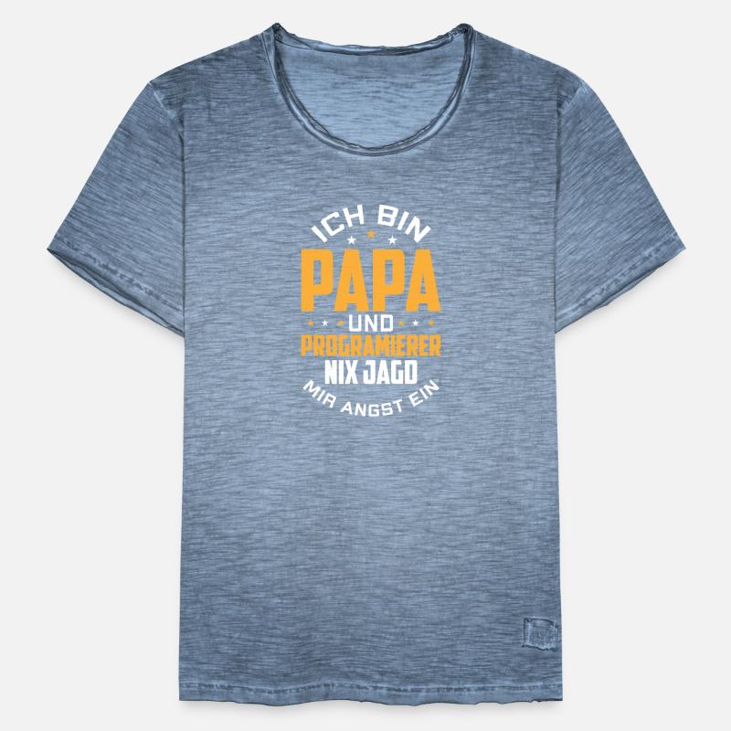 Entwickler Coder Programmierer Papa Männer Vintage T-Shirt