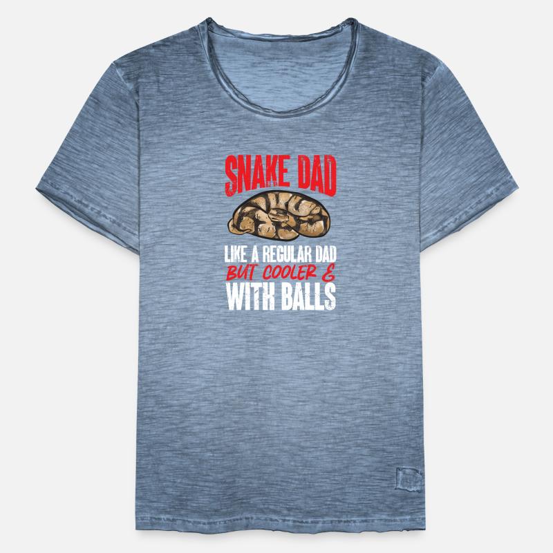 Ball Python Snake King Python Men's Vintage T-Shirt
