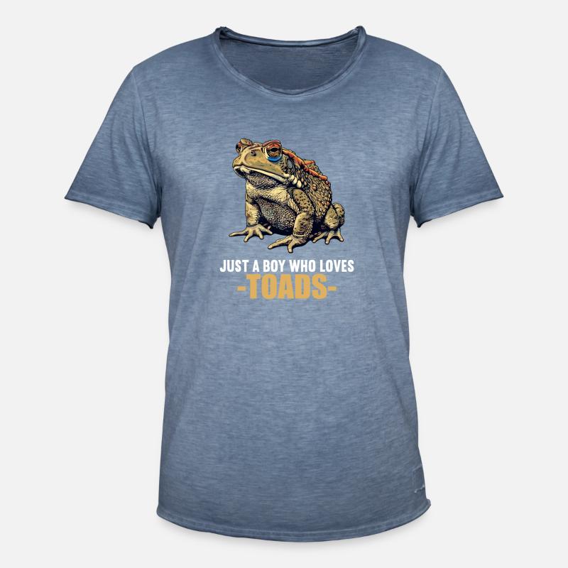 Toad Toads Toad - Men's Vintage T-Shirt - vintage denim