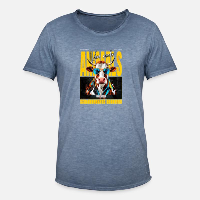 Animals strikes back - Men's Vintage T-Shirt - vintage denim