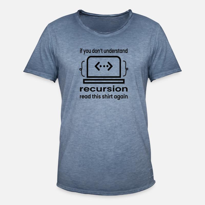 Softwareentwickler Programmierer Geschenk - Männer Vintage T-Shirt - Vintage Denim