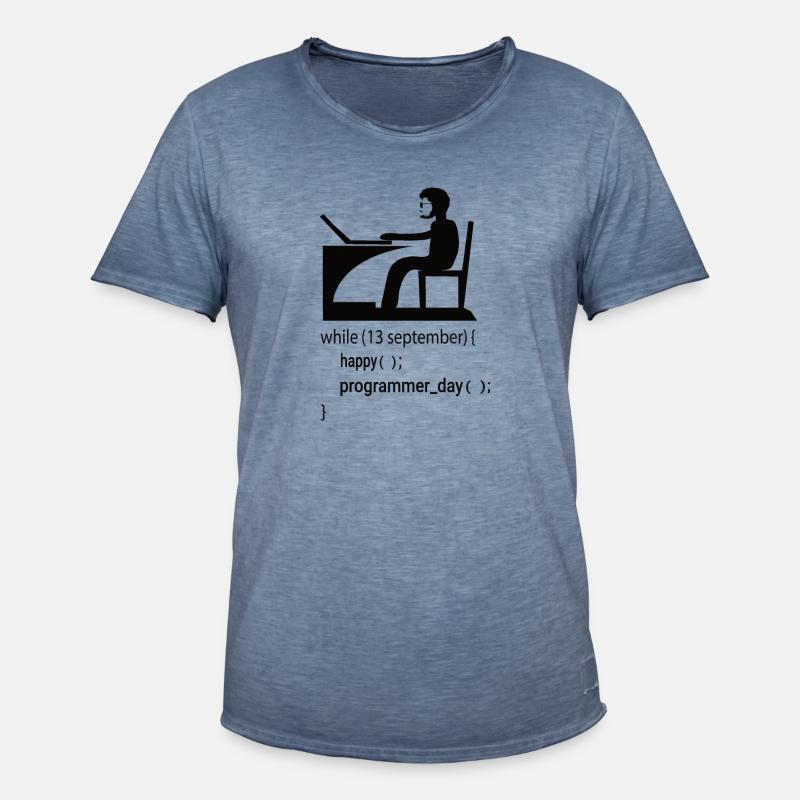 Softwareentwickler Programmierer Geschenk - Männer Vintage T-Shirt - Vintage Denim