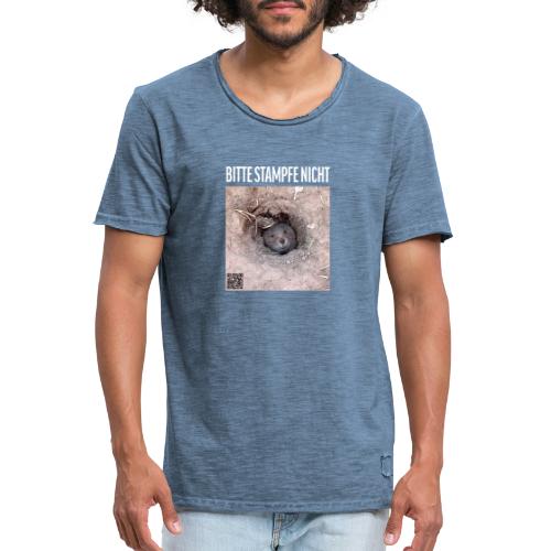 Bitte stampfe nicht - Herre vintage T-shirt