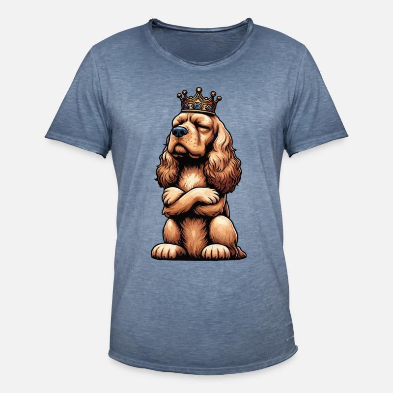 Cocker Spaniel Cockerhund Cocker Spaniel Besitzer - Männer Vintage T-Shirt - Vintage Denim