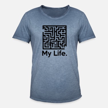 My life. (Complex Maze Puzzle) Funny Quote' Men's T-Shirt | Spreadshirt