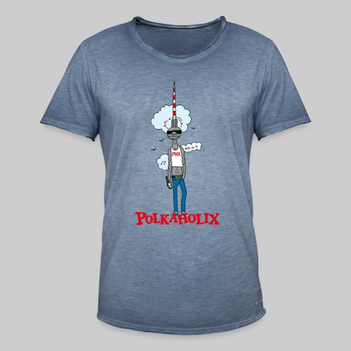 PHX TV Tower Man (police rouge) - T-shirt vintage Homme