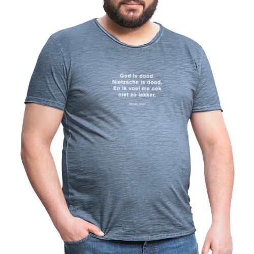 God is dood - Mannen Vintage T-shirt