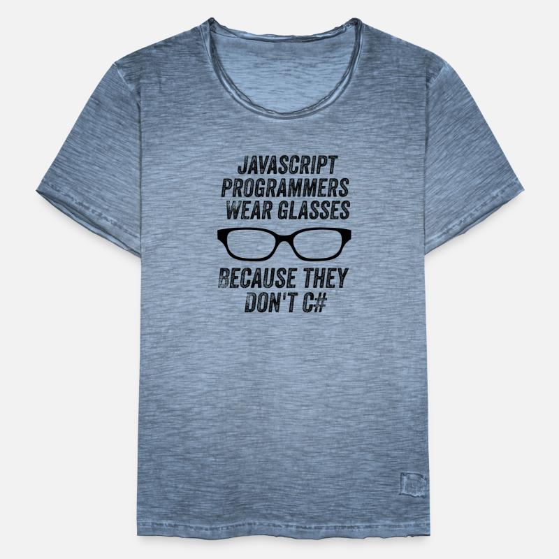 Lustige Javascript-Programmierer Männer Vintage T-Shirt