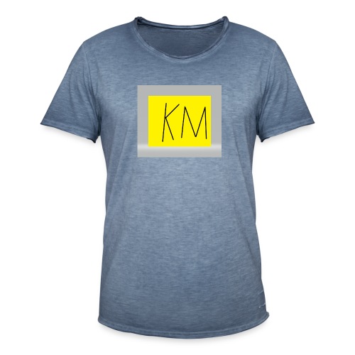 KM logo kleding - Mannen Vintage T-shirt