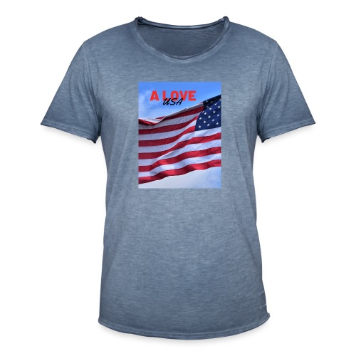 a love usa - T-shirt vintage Homme