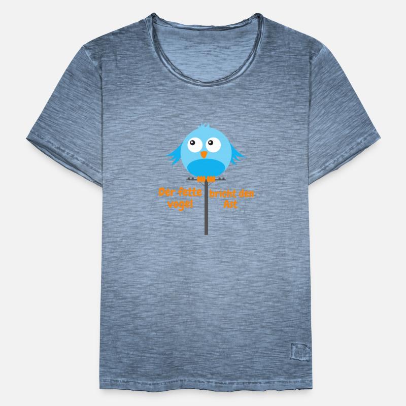 Dicker Vogel breiter Vogel Geschenkidee Männer Vintage T-Shirt
