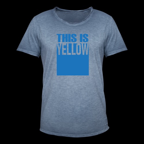 Yellow - Vintage-T-shirt herr
