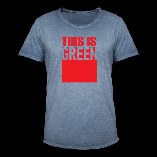 Green - Vintage-T-shirt herr