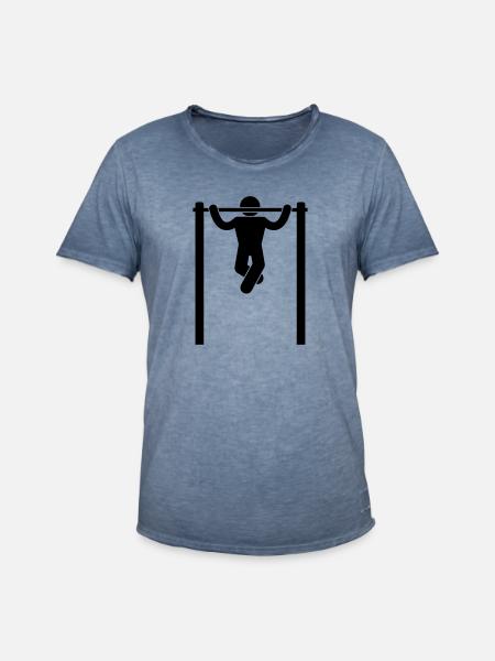 pullup - Männer Vintage T-Shirt - Vintage Denim