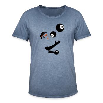 Jongleur Ball Billard 8 - Männer Vintage T-Shirt - Vintage Denim - Vorne - Jose (178cm)