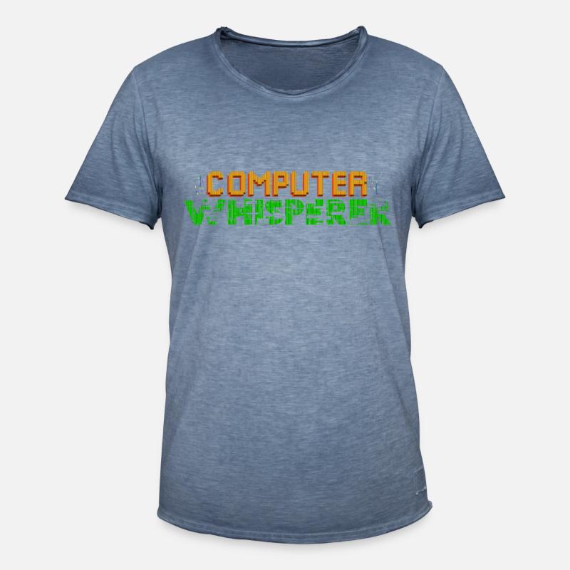Computer Whisperer - Computer Science Programmer - Männer Vintage T-Shirt - Vintage Denim