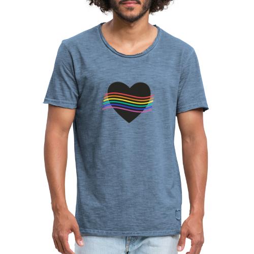 PROUD HEART - Männer Vintage T-Shirt