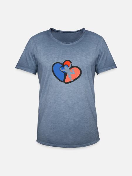Skydive Flugsport Luft - Männer Vintage T-Shirt - Vintage Denim