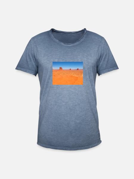 Desert - Männer Vintage T-Shirt - Vintage Denim