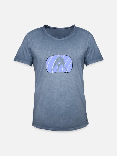 Wrestling Kampfkunst - Männer Vintage T-Shirt - Vintage Denim