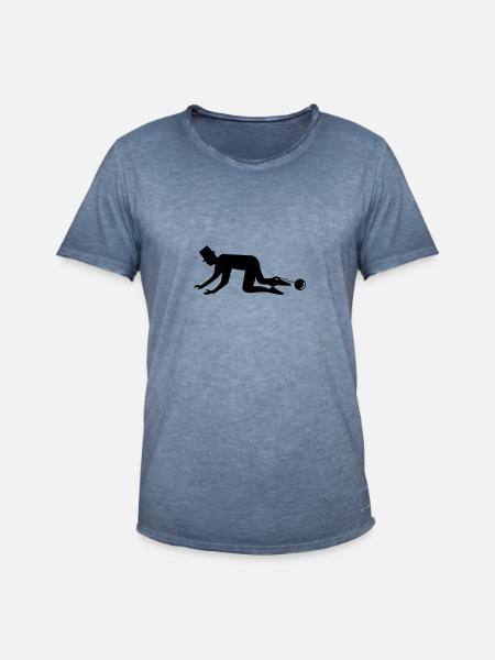 braeutigam - Männer Vintage T-Shirt - Vintage Denim