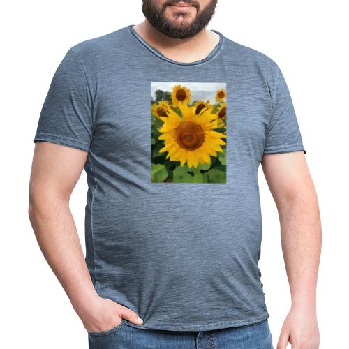 Sonnenblume - Männer Vintage T-Shirt
