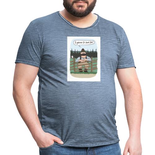 dumt fôlk 2 - Vintage-T-shirt herr