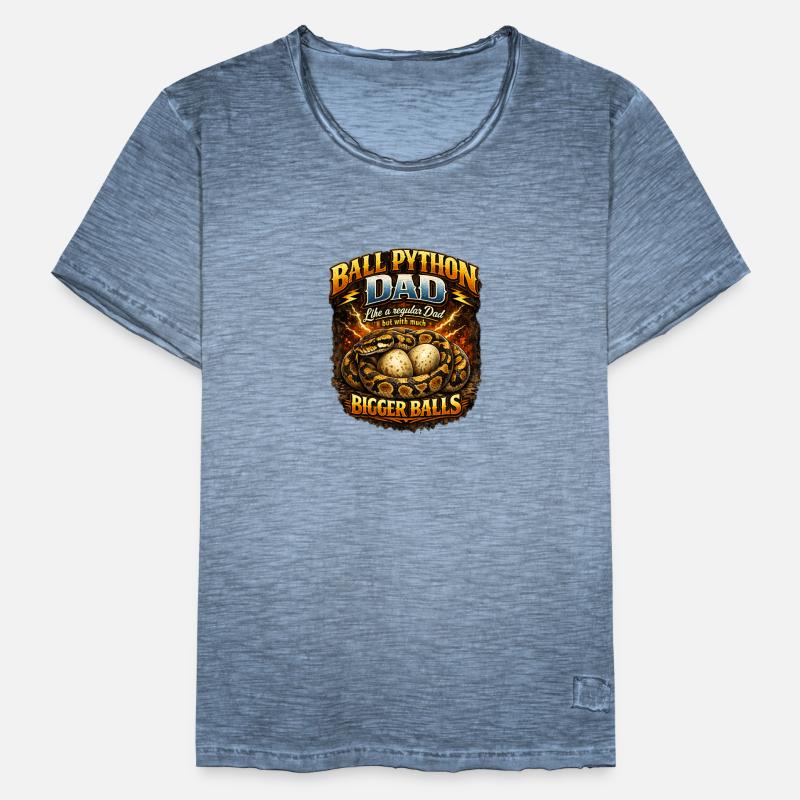 Ball Python Dad Größere Eier Königspython Besitzer Männer Vintage T-Shirt