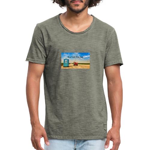 kurze Pause - Männer Vintage T-Shirt