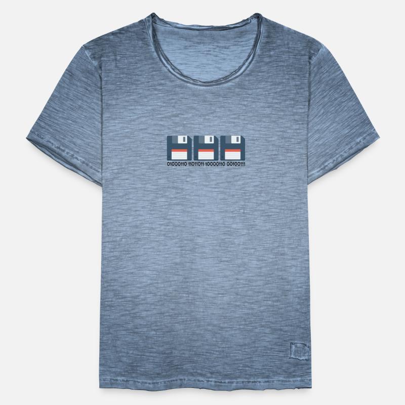 Bit-Code Männer Vintage T-Shirt