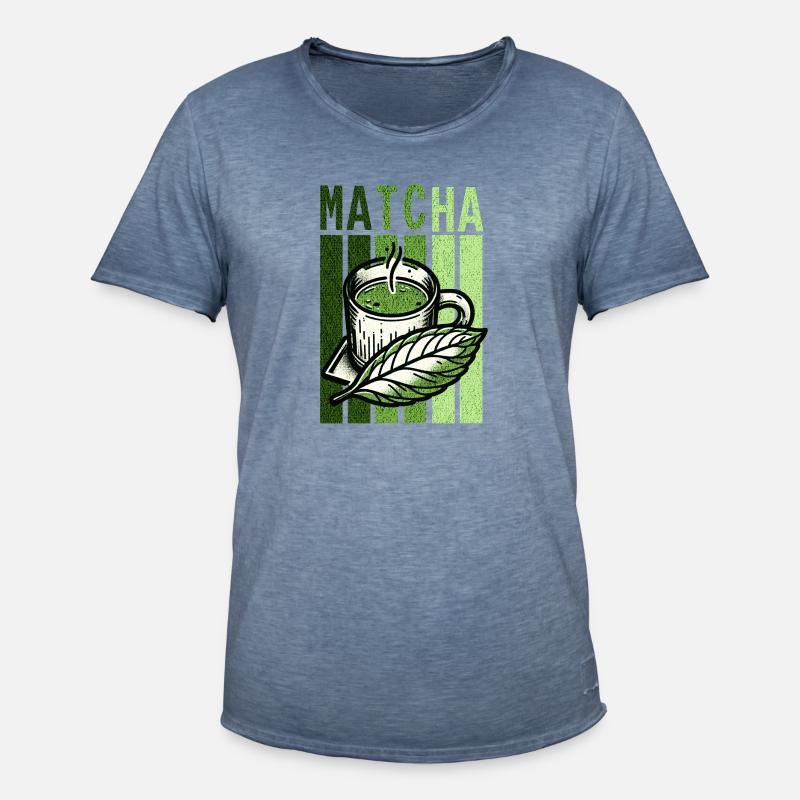 Matchastyle Retro - Männer Vintage T-Shirt - Vintage Denim