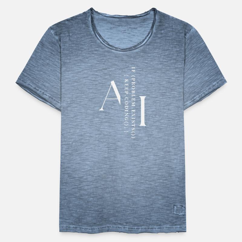 AI Keep Coding Men's Vintage T-Shirt