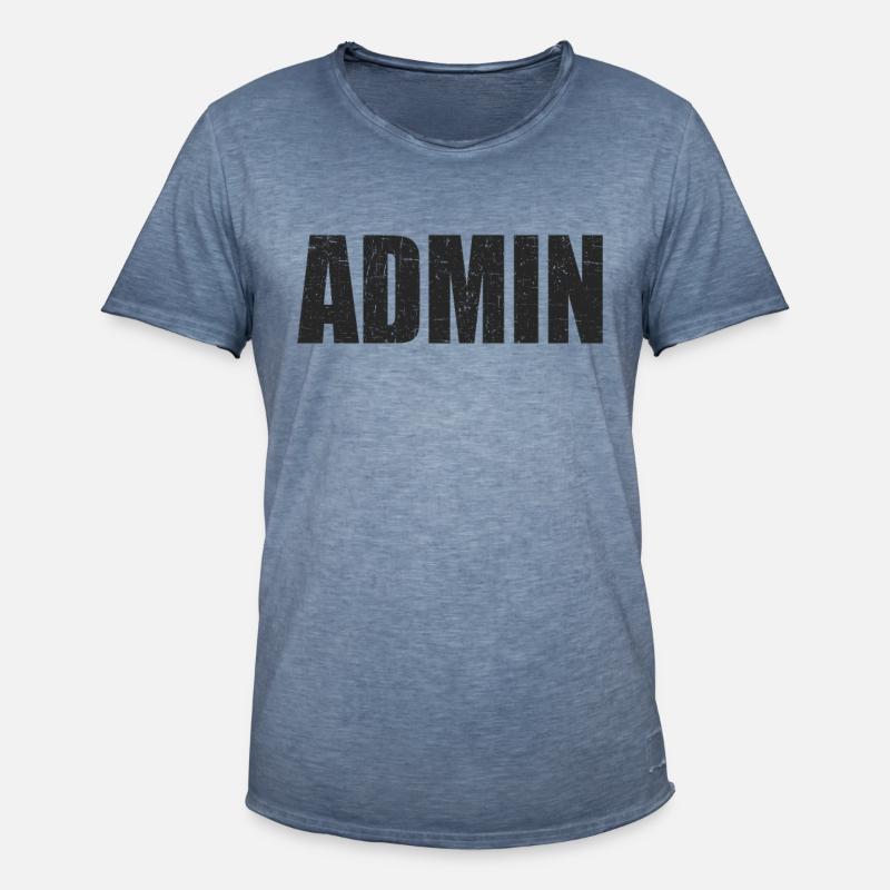 admin Programmierer Linux IT Geschenkidee - Männer Vintage T-Shirt - Vintage Denim