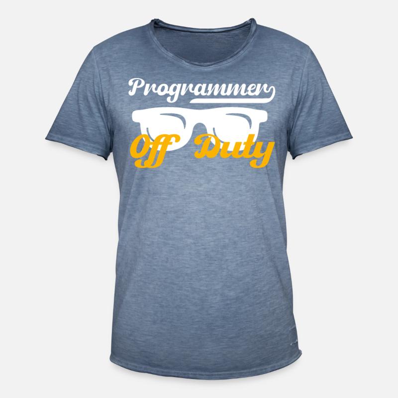 Informatiker Software Hardware Geschenk - Männer Vintage T-Shirt - Vintage Denim