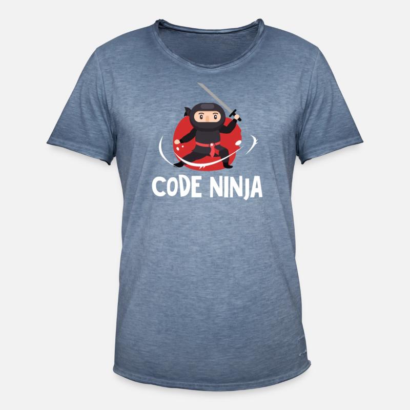 Code ninja programming - Men's Vintage T-Shirt - vintage denim