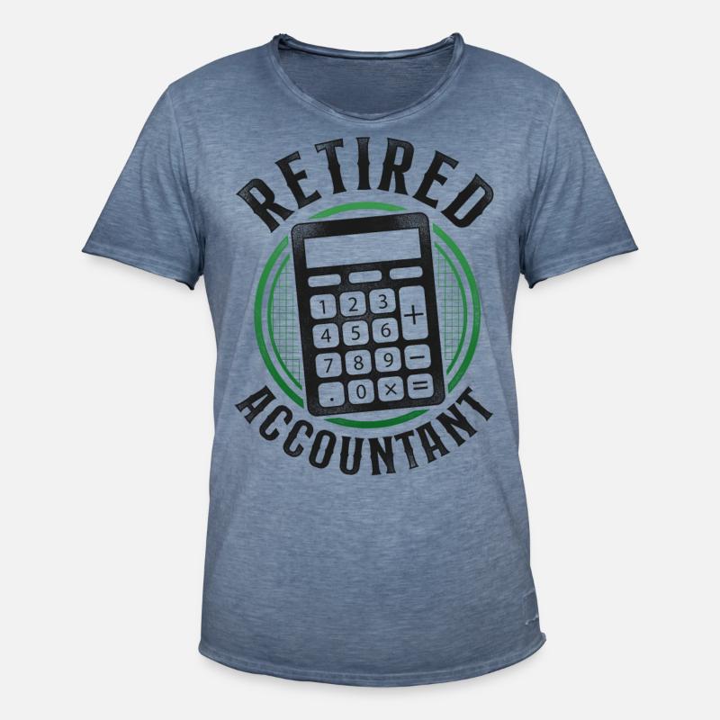 Comptable Comptable Comptable Comptabilité - T-shirt vintage Homme - vintage bleu jeans