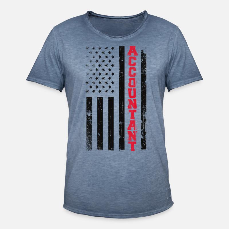 Comptable Comptable Comptable Comptabilité - T-shirt vintage Homme - vintage bleu jeans