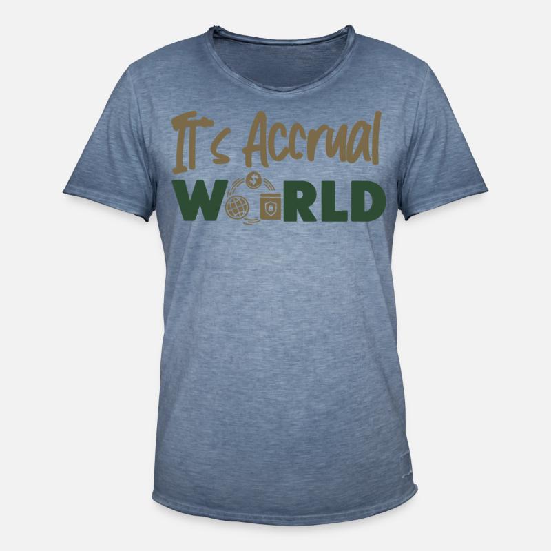 Comptable Comptable Comptable - T-shirt vintage Homme - vintage bleu jeans