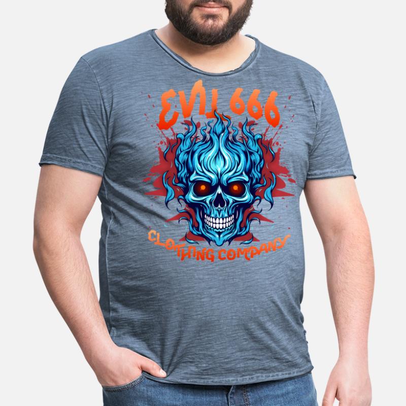 Devil Devil, Evil 666, Comic Devil Satan Saying Men's Vintage T-Shirt