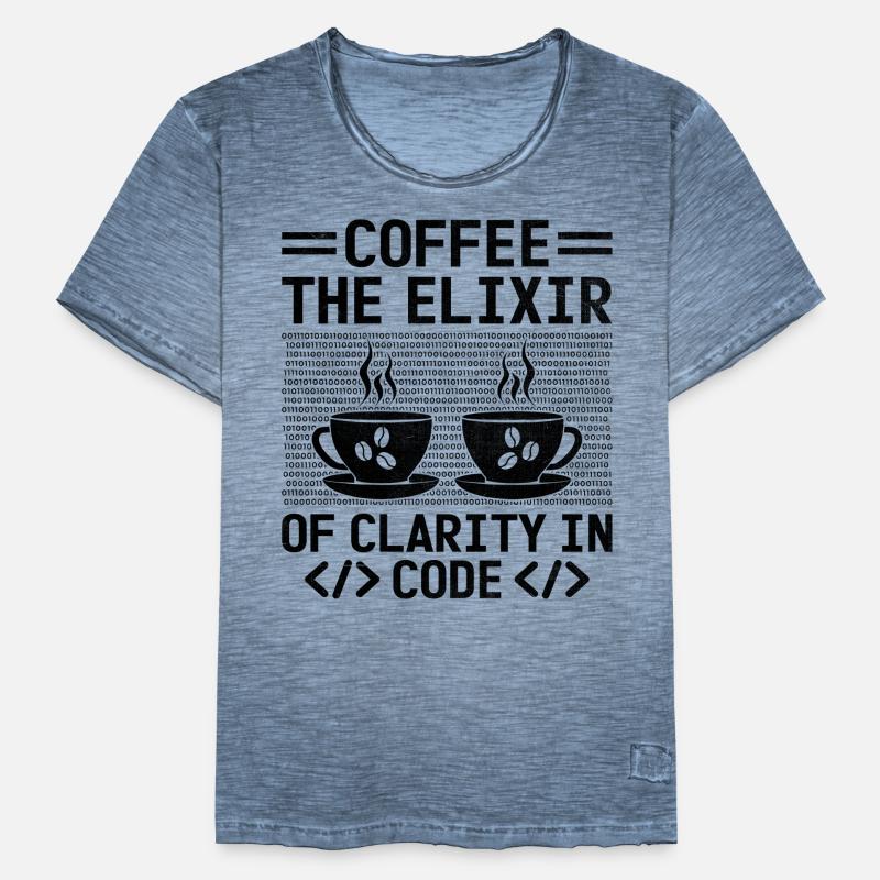 Café Codage Programmeur Codeur Développeur Nerd Coff T-shirt vintage Homme