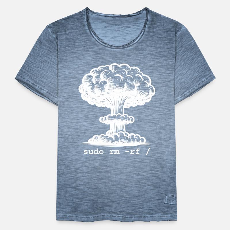 Linux Funny Linux Command Sudo RM RF für Männer Männer Vintage T-Shirt