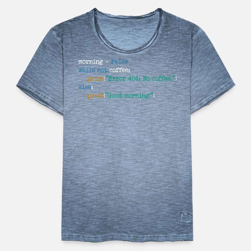 Computer Science Coffee Code Programmer Gift Men's Vintage T-Shirt