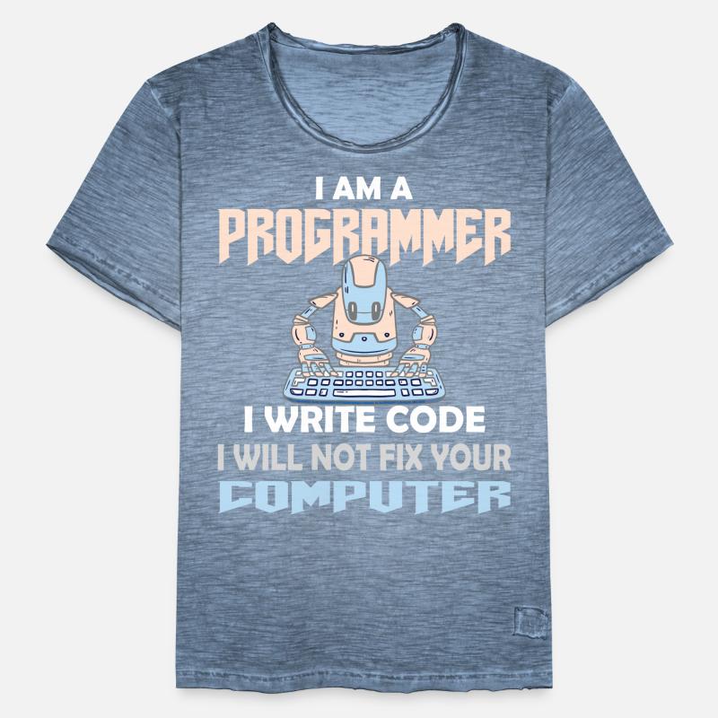 CODER HACKER PROGRAMMATEUR T-shirt vintage Homme
