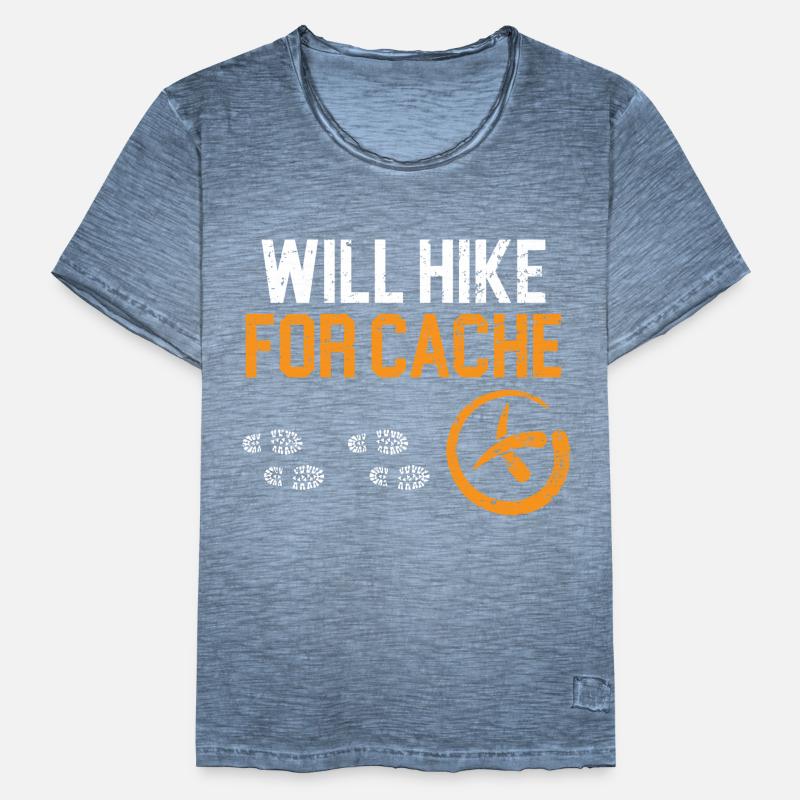 Wanders for cache, map reading, geocaching Men's Vintage T-Shirt