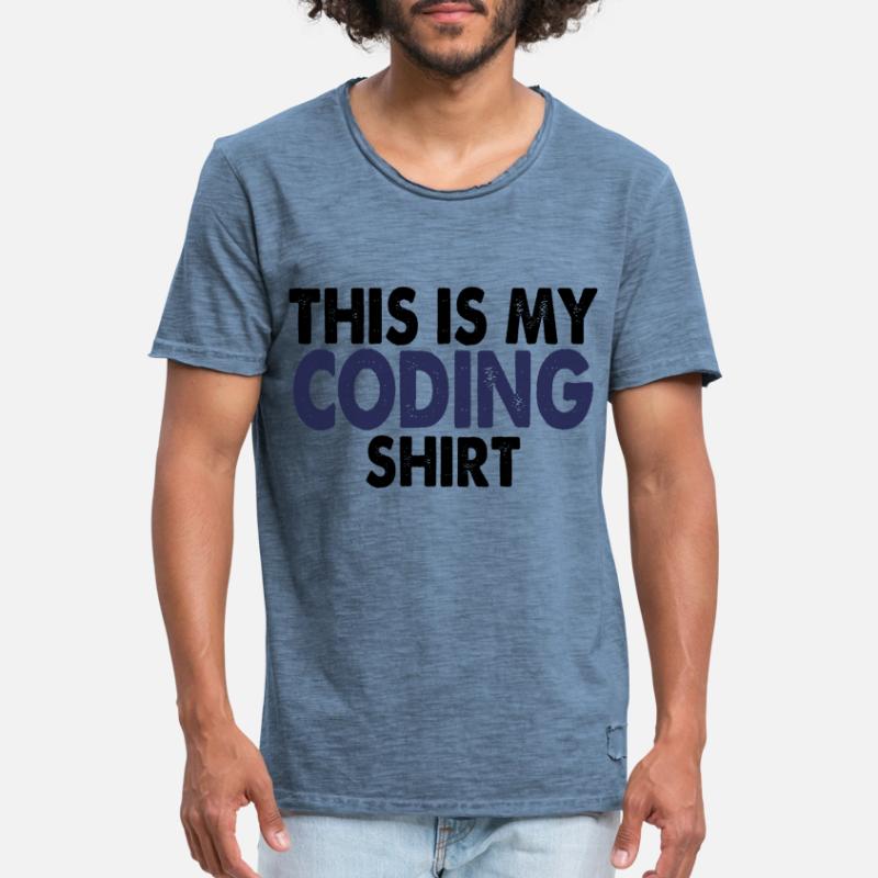 Coding Nerd Computer programmieren Männer Vintage T-Shirt