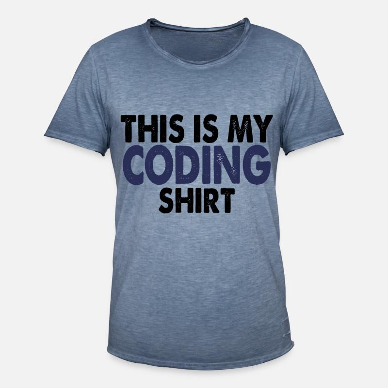 Coding nerd computer programming - Men's Vintage T-Shirt - vintage denim