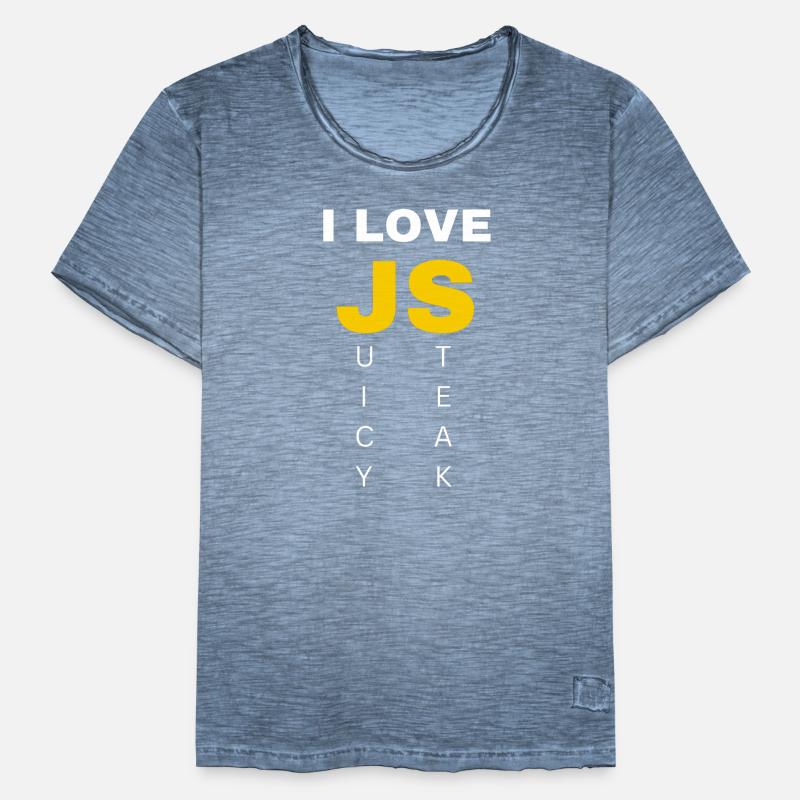 JavaScript web developer funny programming Men's Vintage T-Shirt