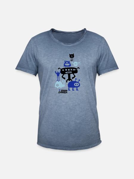 Little Freakz - Men's Vintage T-Shirt - vintage denim